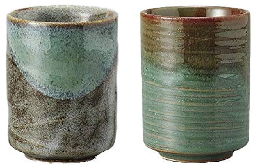 Amazon.co.jp: Mino Ware Made in Japan, Yunomi Tea Cup Set